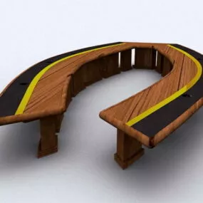 Unique Conference Table 3d model