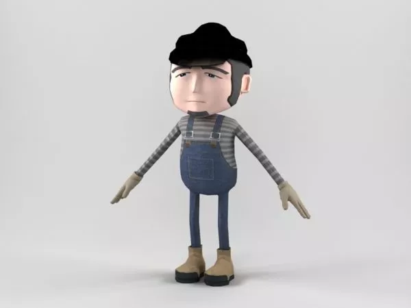 Boy Cartoon Character 3d model Boy Cartoon Character 3d model