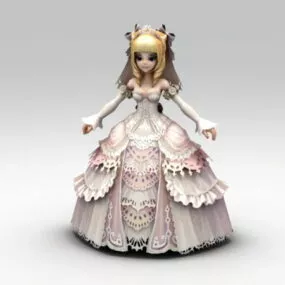 Anime Bride 3d model