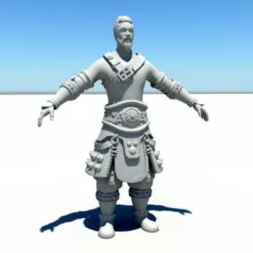 Ancient Chinese Warrior 3d model