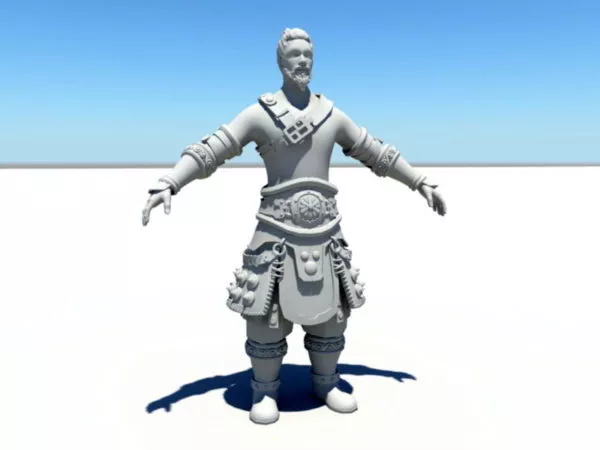 Ancient Chinese Warrior 3d model Ancient Chinese Warrior 3d model