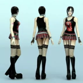 Scene Girl Character 3d model