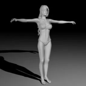 Female Character 3d model