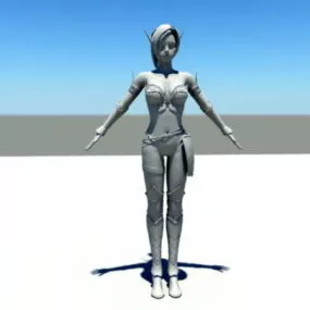 Night Elf Female 3d model