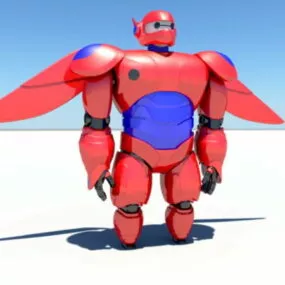Red Mecha 3d model