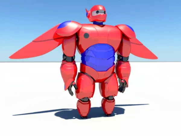 Red Mecha 3d model Red Mecha 3d model