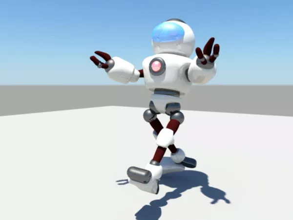 Droid Robot Uvw Map 3d model