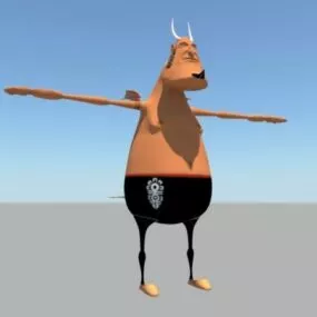 Cartoon Demon 3d model