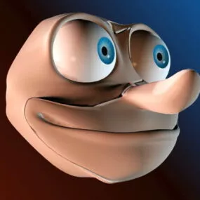 Angus Face 3d model