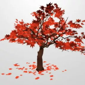 Red Maple Tree 3d model