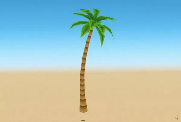 Cartoon Palm Tree 3d model Cartoon Palm Tree 3d model