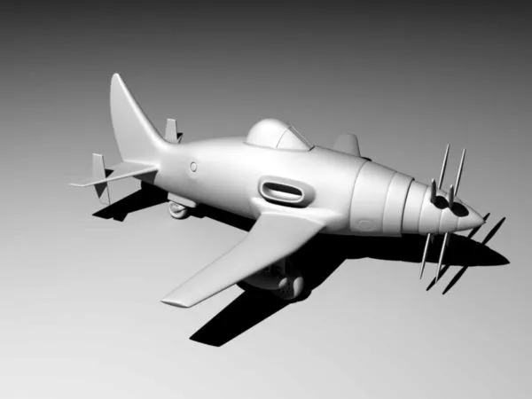 Prototype Flyer Plane 3d model