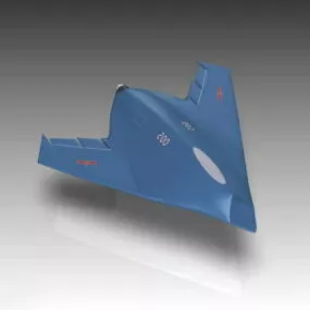 Chinese Flying Wing Uav 3d model