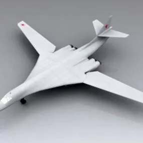 Tu-160 Blackjack Bomber 3d model
