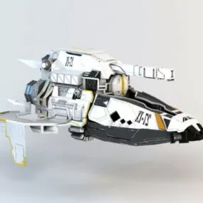 Sci-fi Assault Gunship 3d model