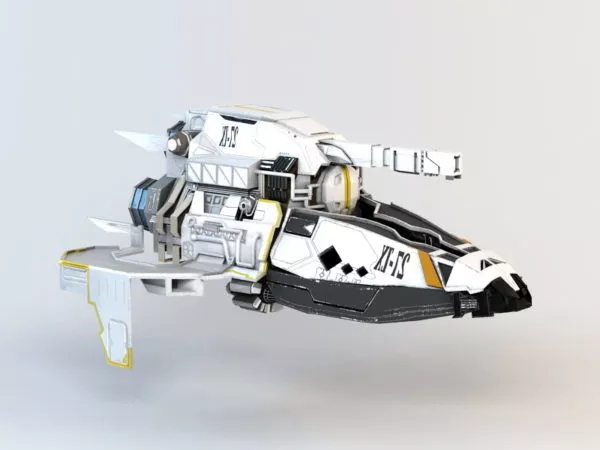 Sci-fi Assault Gunship 3d model Sci-fi Assault Gunship 3d model