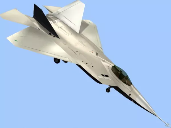 F-22 Stealth Tactical Fighter Aircraft 3d model F-22 Stealth Tactical Fighter Aircraft 3d model