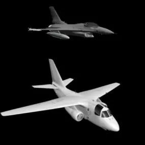 Fighter And Bomber 3d model