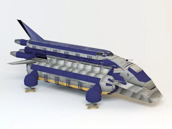 Futuristic Spacecraft Razor 3d model