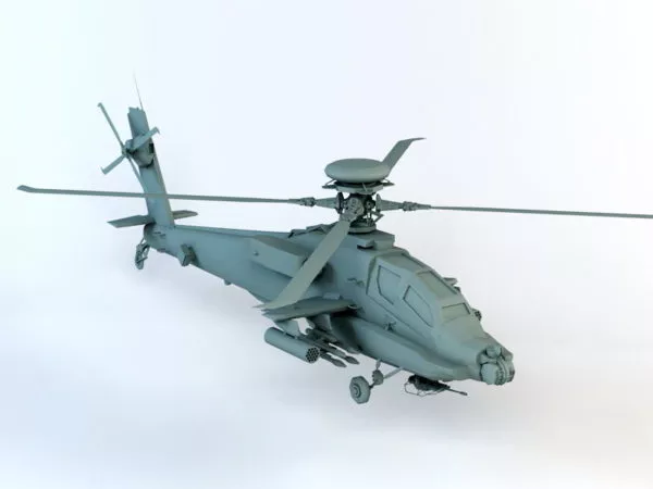 Military Attack Helicopter 3d model Military Attack Helicopter 3d model