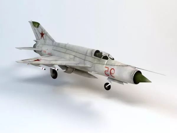 Mig-21 Jet Fighter Бесплатная 3d Модель - .Max - Open3dModel
