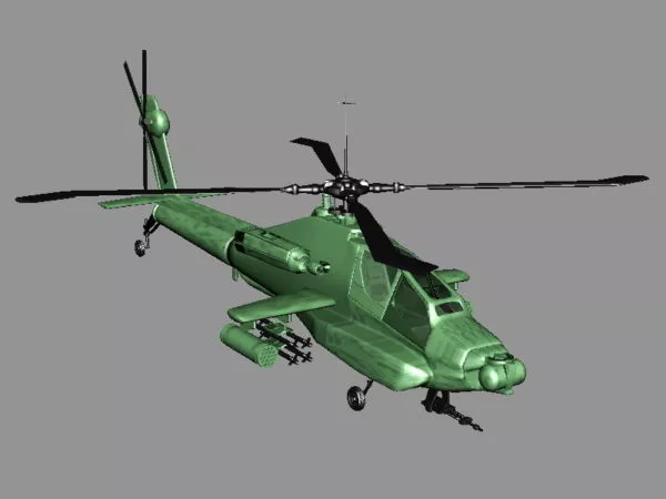 Apache Fighter Helicopter 3d model