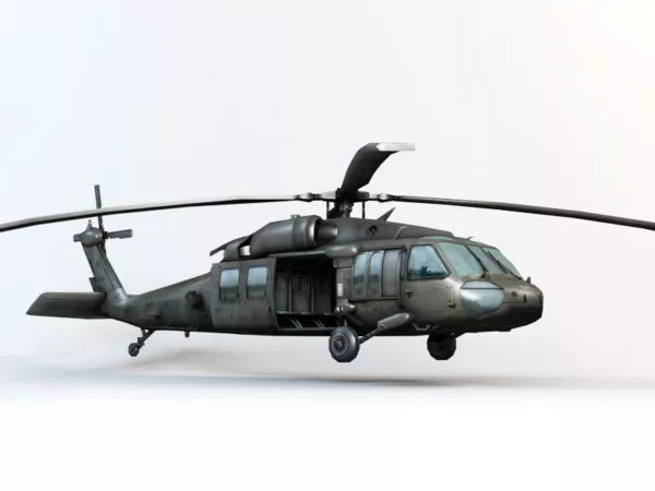 Futuristic Helicopter Drone Style 3d model