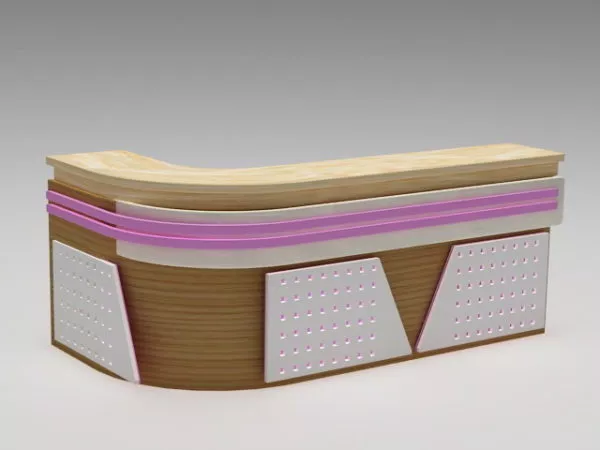 Corner Reception Desk 3d model Corner Reception Desk 3d model