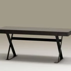 Modern Home Office Desk 3d model