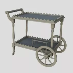 Dining Room Serving Cart 3d model