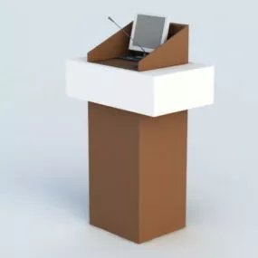 Speech Desk 3d model