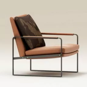 Industrial-style Accent Chair 3d model