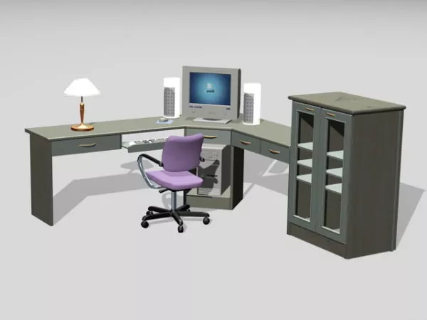 Home Office Furniture 3d model Home Office Furniture 3d model