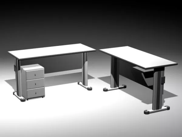 Office Desks Workstation 3d model Office Desks Workstation 3d model