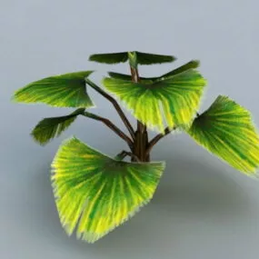 Low Poly Fan Palm Tree 3d model