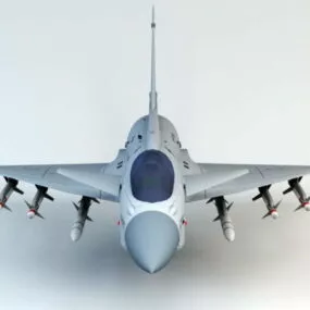 J-10 Chinese Fighter Aircraft 3d model