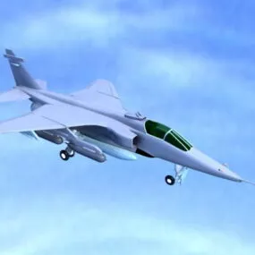Modern Fighter Plane 3d model
