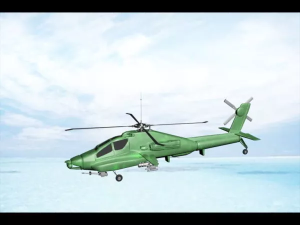Wz19 Chinese Military Helicopter 3d model