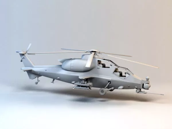 Wz-10 Attack Helicopter 3d model Wz-10 Attack Helicopter 3d model
