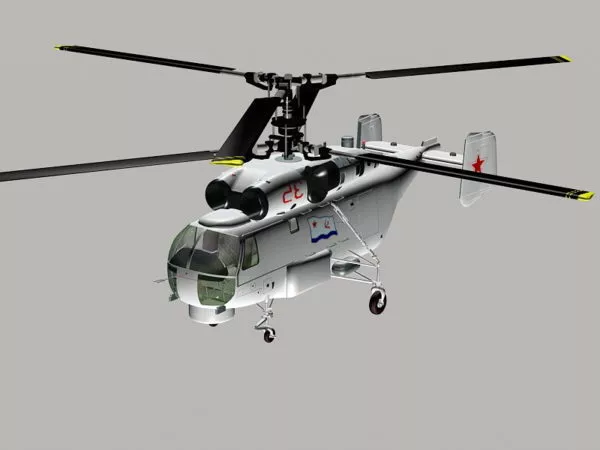 Russian Ka 27 Helicopter 3d model Russian Ka 27 Helicopter 3d model