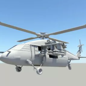 Military Helicopter 3d model