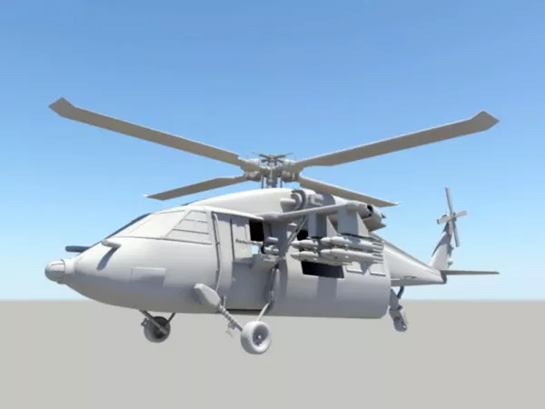 Military Helicopter 3d model Military Helicopter 3d model