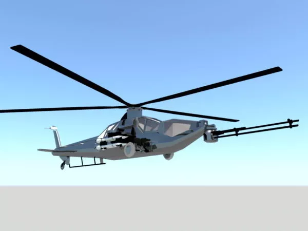 Drone Helicopter Concept 3d model