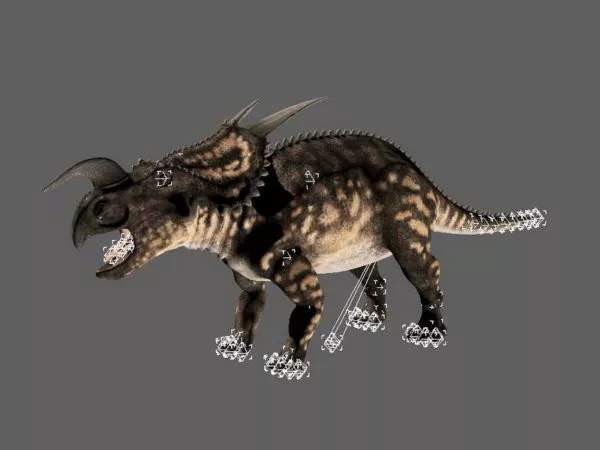 Protoceratops Dinosaur Animation With Rig 3d model