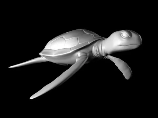 Sea Turtle Swimming 3d model