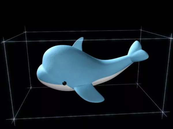 Cartoon Blue Dolphin 3d model Cartoon Blue Dolphin 3d model