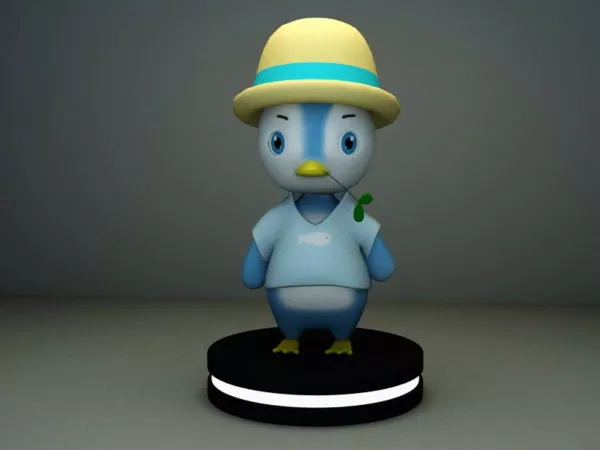 Cartoon Penguin Character 3d model Cartoon Penguin Character 3d model