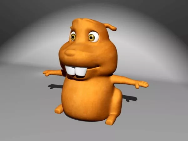 Cartoon Marmot 3d model Cartoon Marmot 3d model