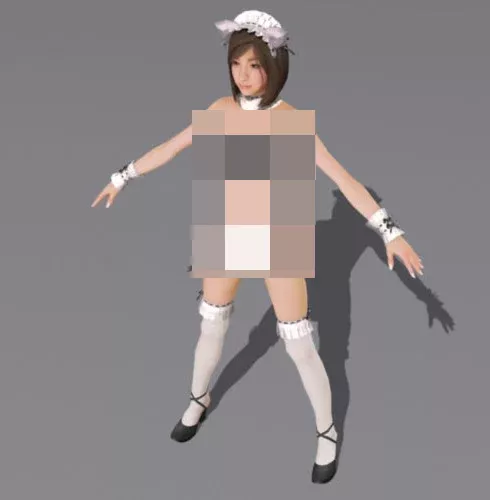 Maid Character 3d model Maid Character 3d model