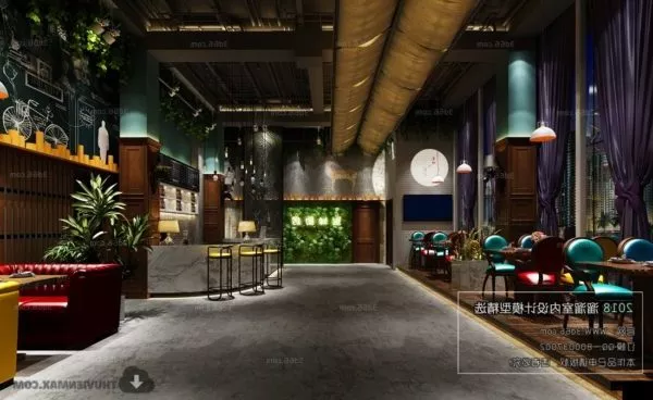 Vintage Chinese Restaurant Interior Scene 3d model Vintage Chinese Restaurant Interior Scene 3d model